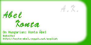 abel konta business card